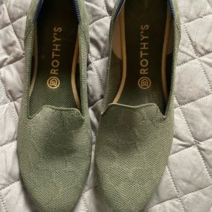 Rothy’s green safari loafers size 11